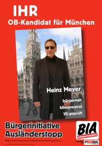 Wahlplakat von Heinz Meyer