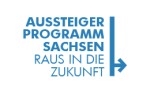 Logo „Steig Aus“ des Aussteigerprogamms Sachsen