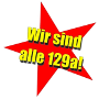 Roter Stern mit „Wir sind alle 129a“