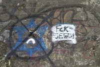 Antisemitische Schmierschrift in Nürnberg im Juli 2019