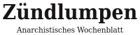 Logo der Zeitschrift „Zündlumpen“ Logo der Zeitschrift „Zündlumpen“