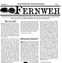 Cover der ersten Ausgabe der Straßenzeitung „Fernweh“