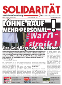 Cover eines Exemplars der Zeitung „Solidarität“ Cover eines Exemplars der Zeitung „Solidarität“