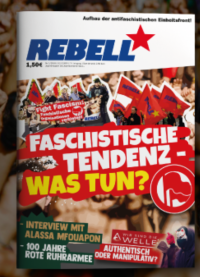 Cover einer Ausgabe des Magazins „REBELL“ Cover einer Ausgabe des Magazins „REBELL“