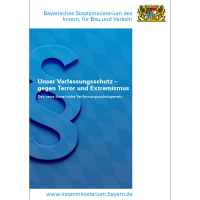 Cover der Broschüre „Unser Verfassungsschutz“